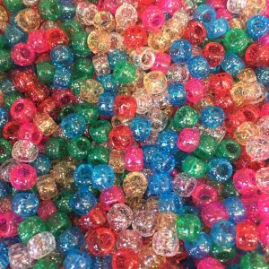 Mua Amaney 500 Pieces 6x9mm Mixed Colors Glitter Transparent Mix Plastic  Pony Beads trên Amazon Mỹ chính hãng 2023 | Giaonhan247